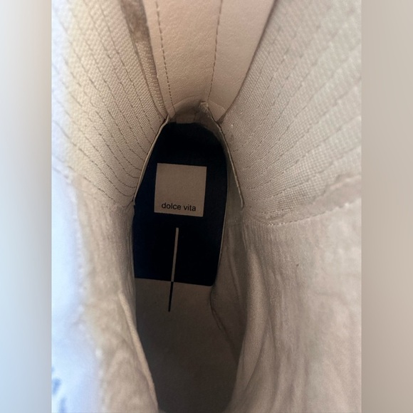 Dolce Vita Martey H2O  Boots Ivory Leather Size 7.5 - Picture 5 of 10